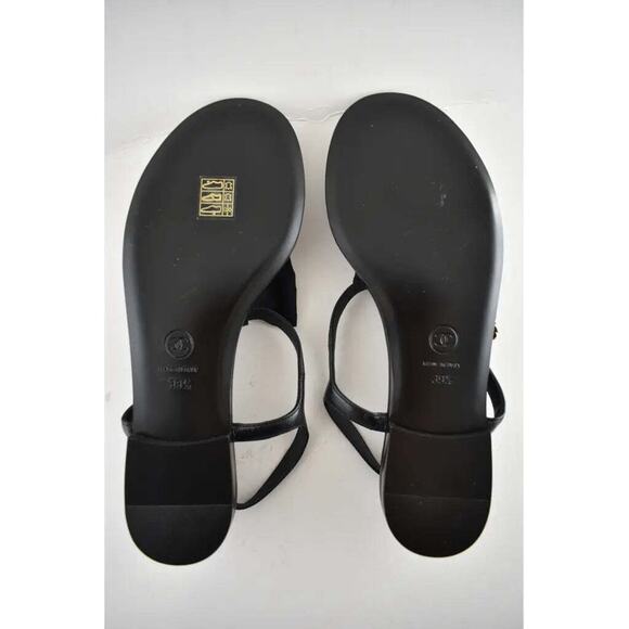 Chanel 20A Black Crystal Bow Lambskin CC Logo Mule Slide Flat Thong Sandal 39.5 - Picture 12 of 12